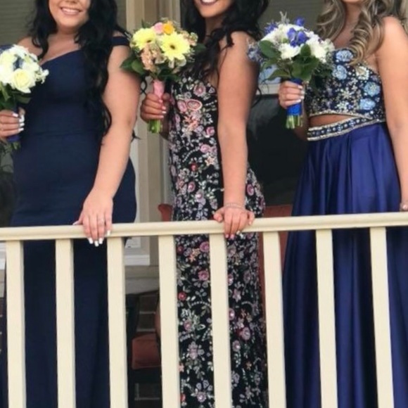 Primavera Long Beaded Prom Dress - Picture 5 of 8